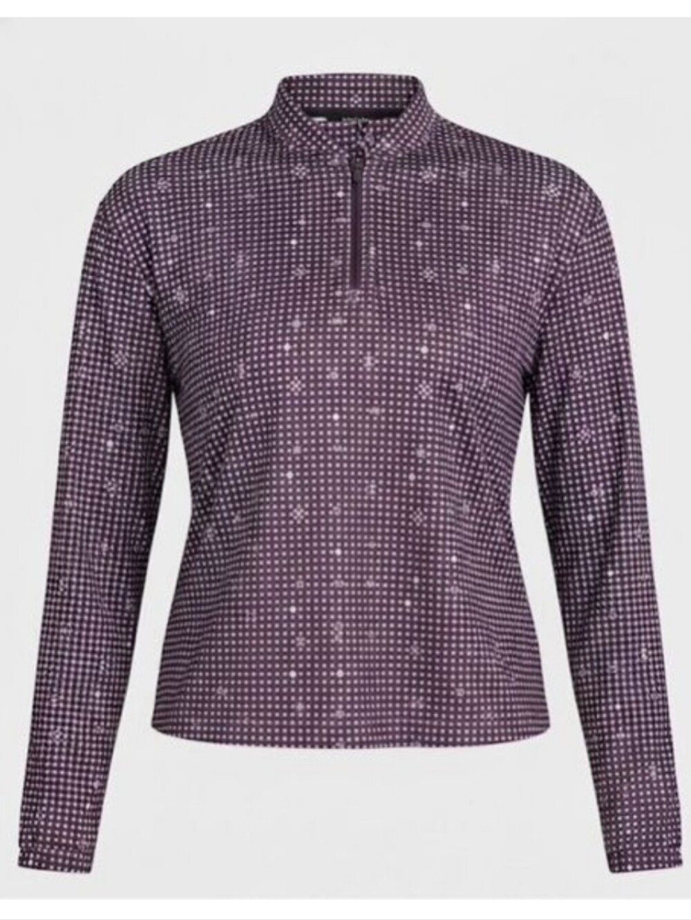 💜 BAD BIRDIE Throwing Darts Half Zip Long Sleeve Golf Shirt Pullover